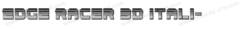 Edge Racer 3D Itali字体转换